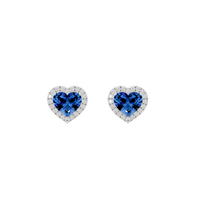 Sparkly Heart 1.815 Carat Lab Grown Diamond Earrings