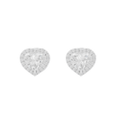 Sparkly Heart 1.815 Carat Lab Grown Diamond Earrings