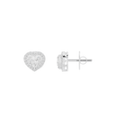 Sparkly Heart 1.815 Carat Lab Grown Diamond Earrings