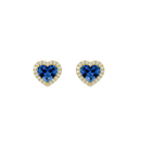 Sparkly Heart 1.815 Carat Lab Grown Diamond Earrings
