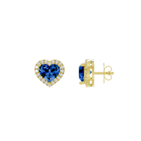 Sparkly Heart 1.815 Carat Lab Grown Diamond Earrings