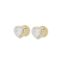 Sparkly Heart 1.815 Carat Lab Grown Diamond Earrings