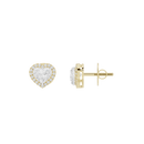 Sparkly Heart 1.815 Carat Lab Grown Diamond Earrings