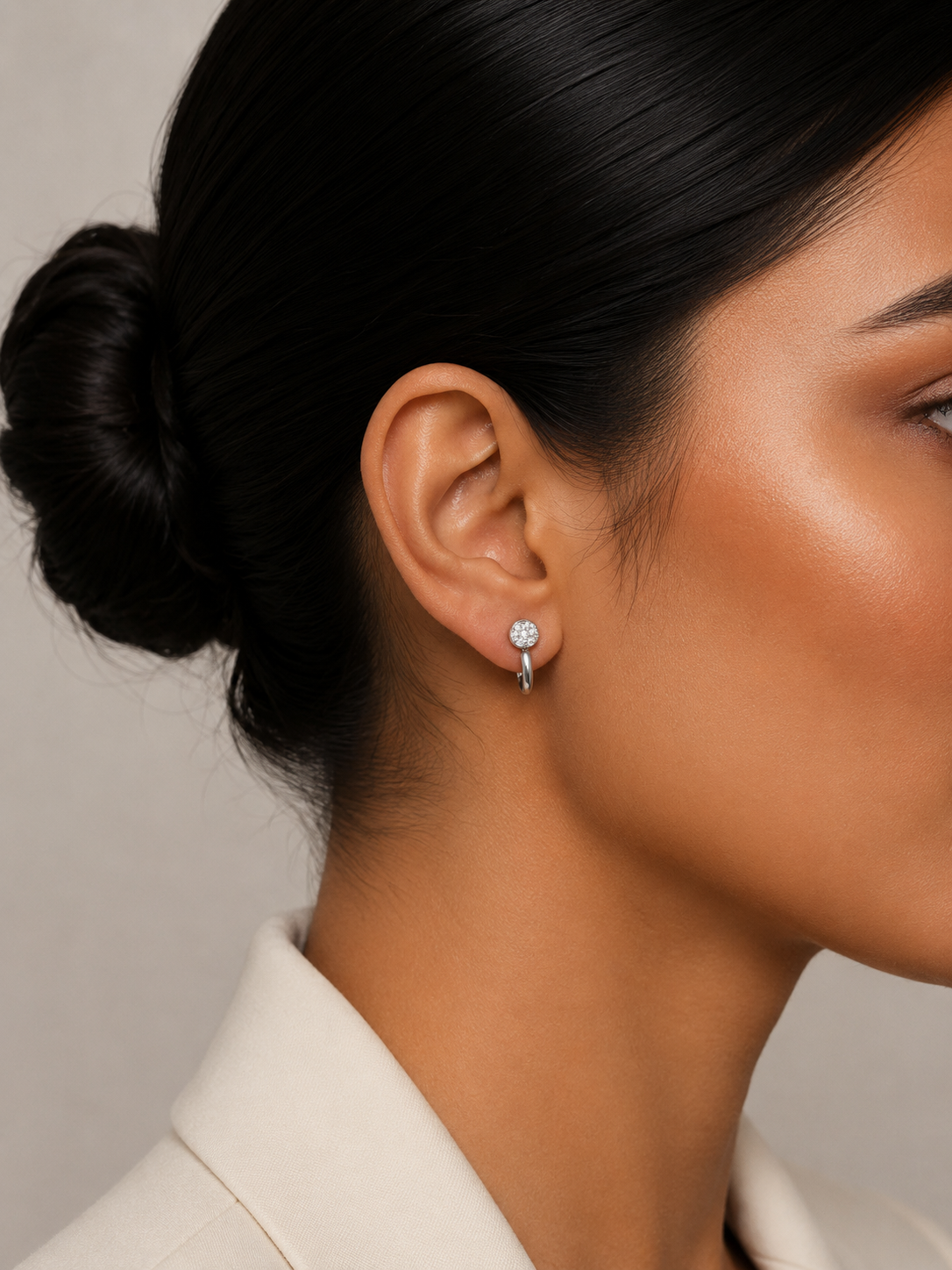 Celeste Silver - Lab Diamond Earrings