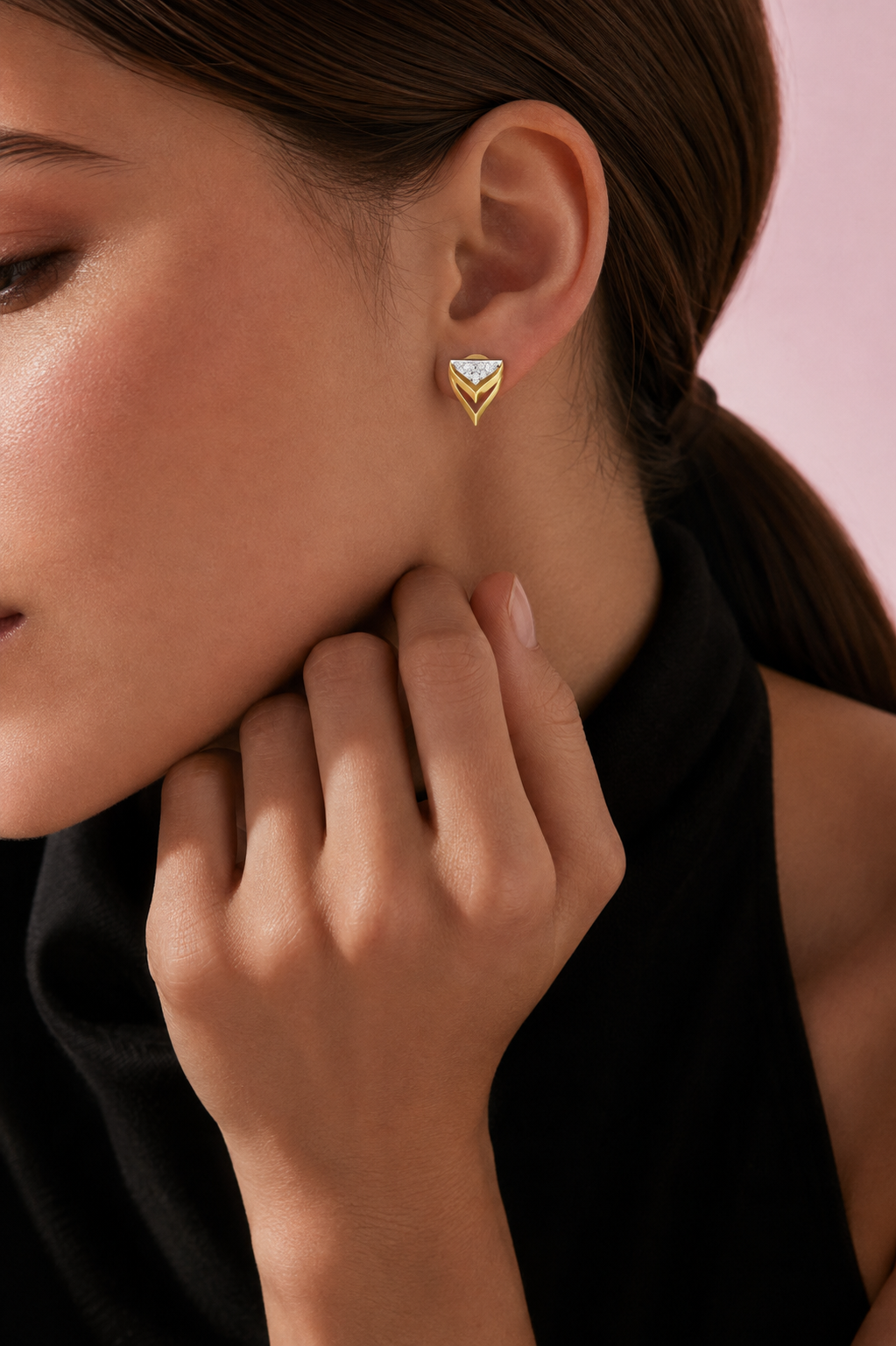 Thea Linear Lab Diamond Earrings