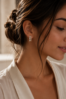 Etta Refined hoops Lab Diamond Earrings