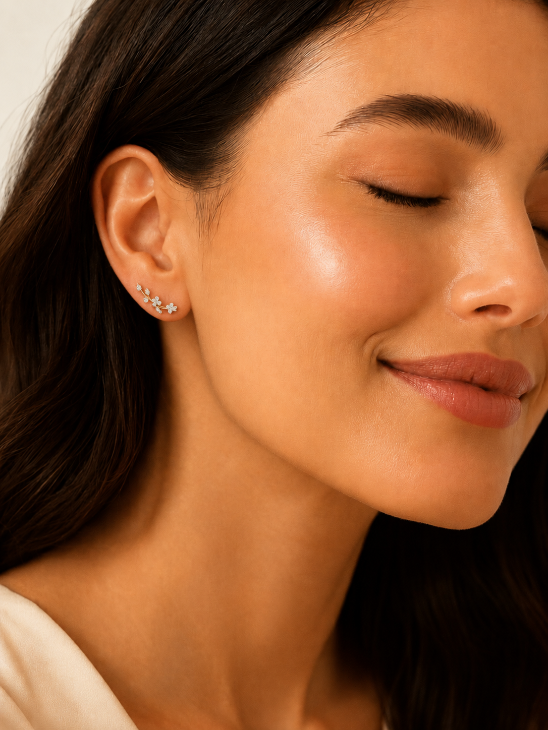Mistfall climber Lab Diamond Earrings