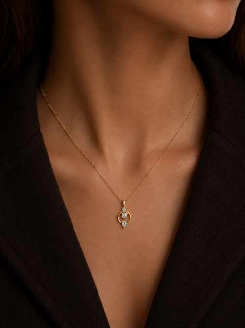 Lune Lab Diamond Pendant