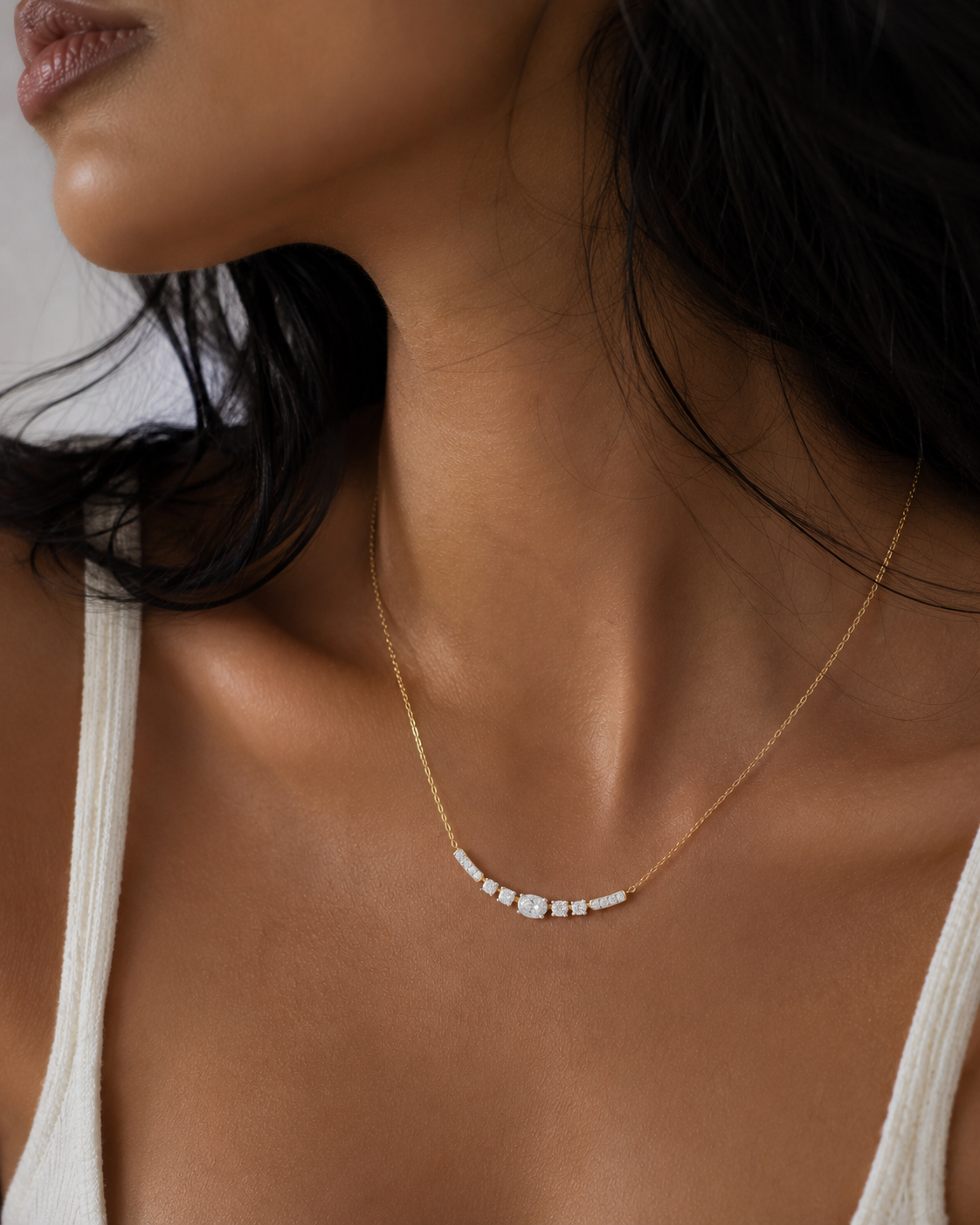 Nell Sleek Lab Diamond Pendant