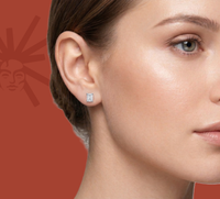 Icy Solitaire Stud - Lab Diamond Earrings