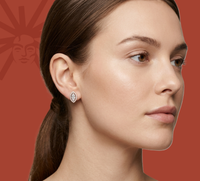 Marq My Words Helo -Lab Diamond Stud Earrings