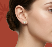 Heartspark Helo Stud - Lab Diamond Earrings