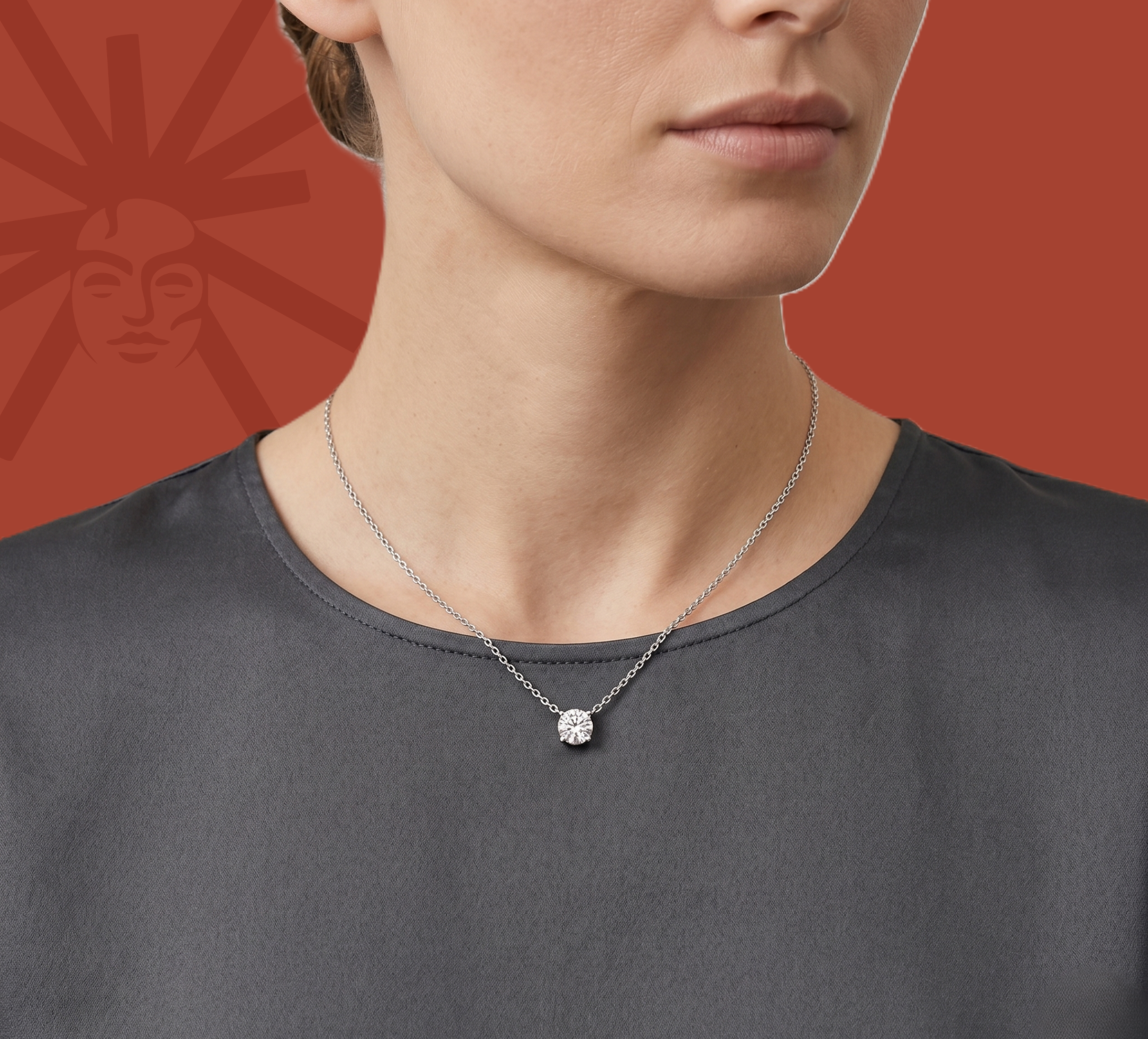 Solé Solitaire - Lab Diamond Pendant