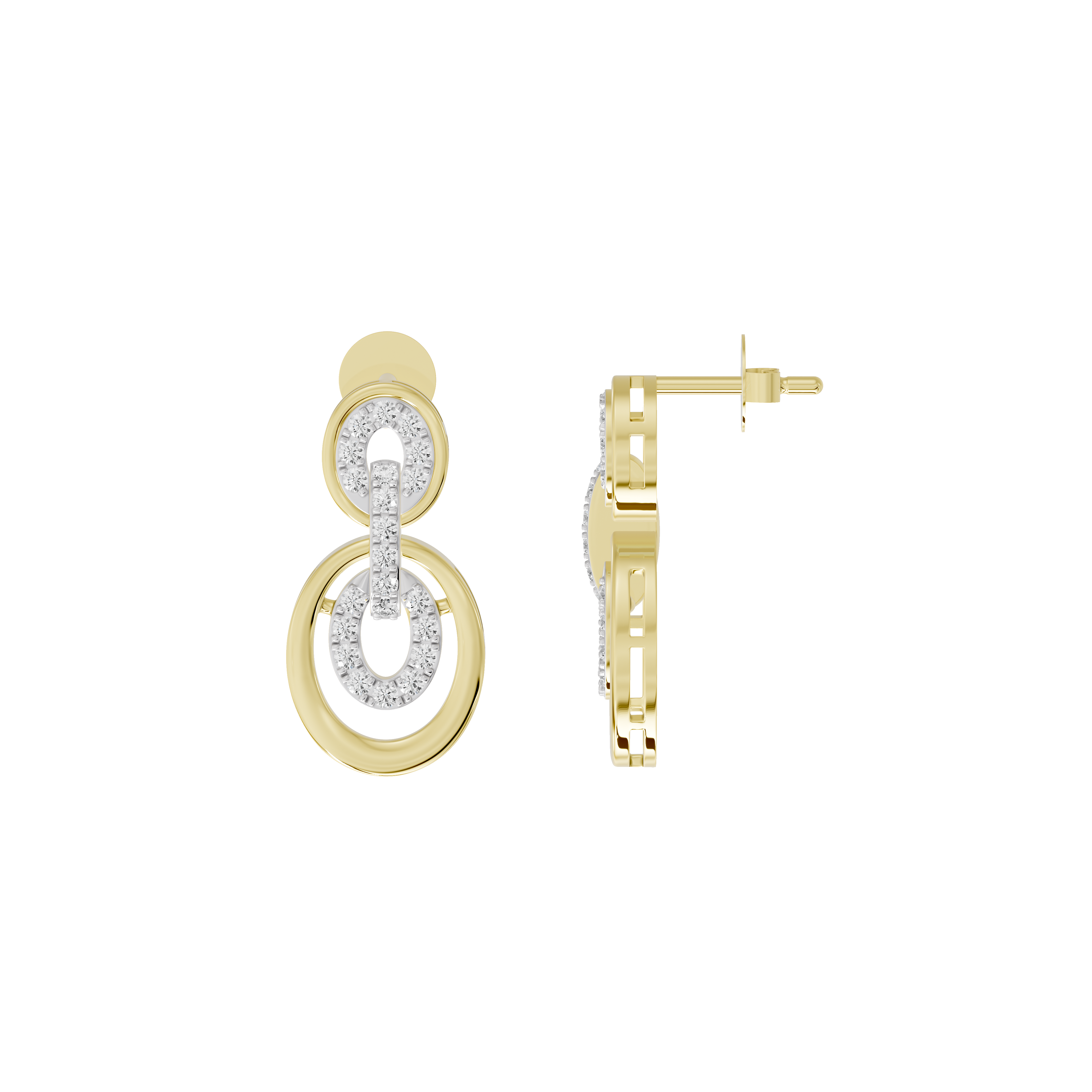 Loom - Lab Diamond Earrings