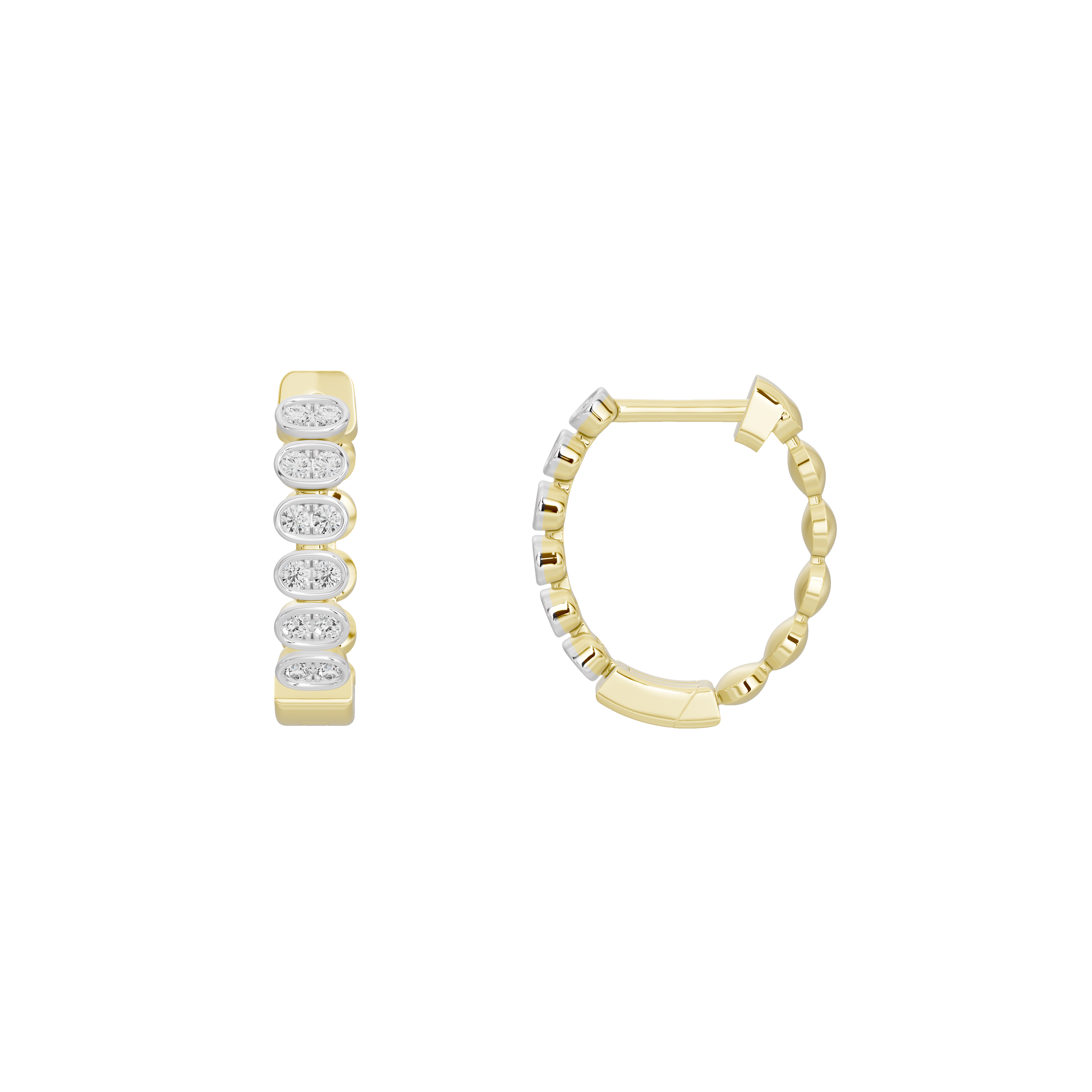 Align Vermeil -Lab Diamond Earrings