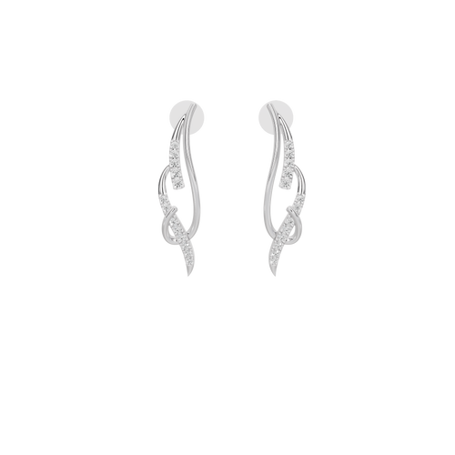 Mara Asymmetric Lab Diamond Earrings