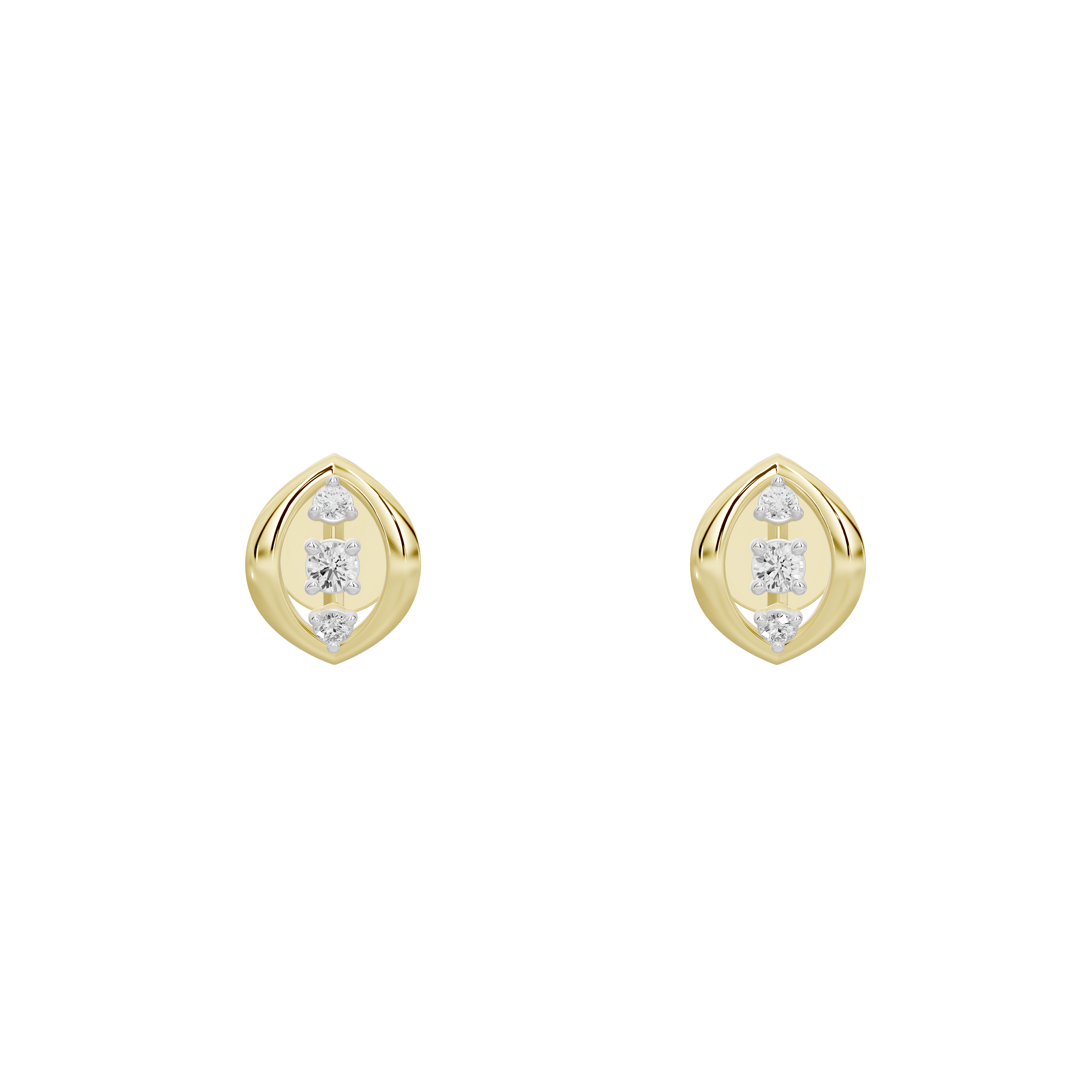 Ayla Minimal Lab Diamond Earrings