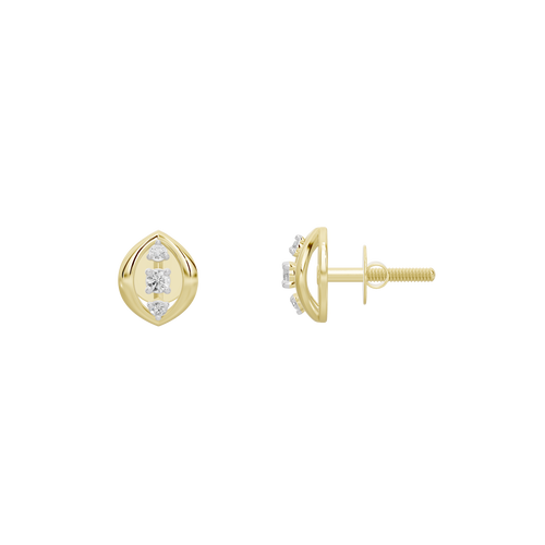 Ayla Minimal Lab Diamond Earrings