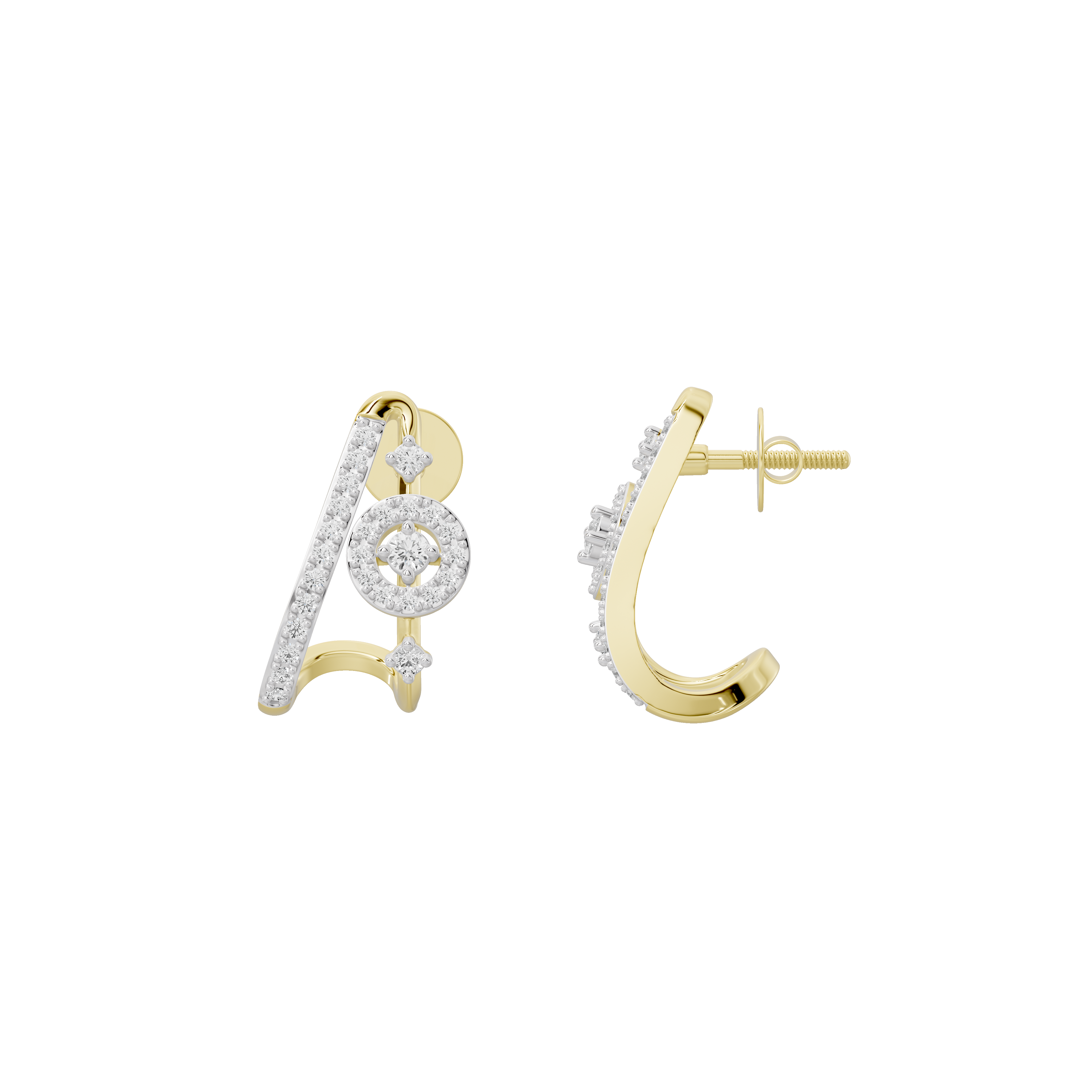 Liora Fluid Lab Diamond Earrings