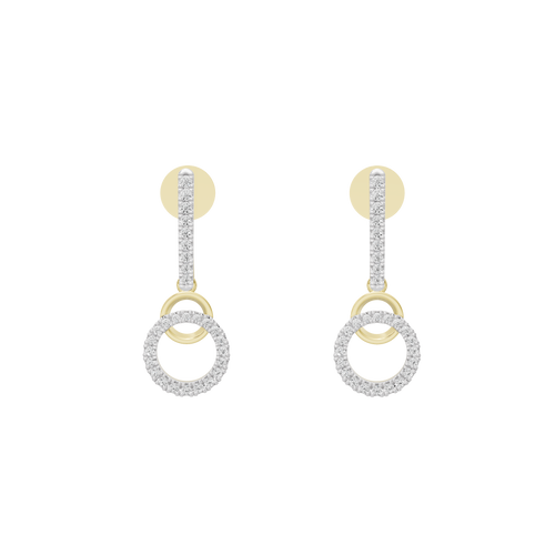 Etta Layered Lab Diamond Earrings