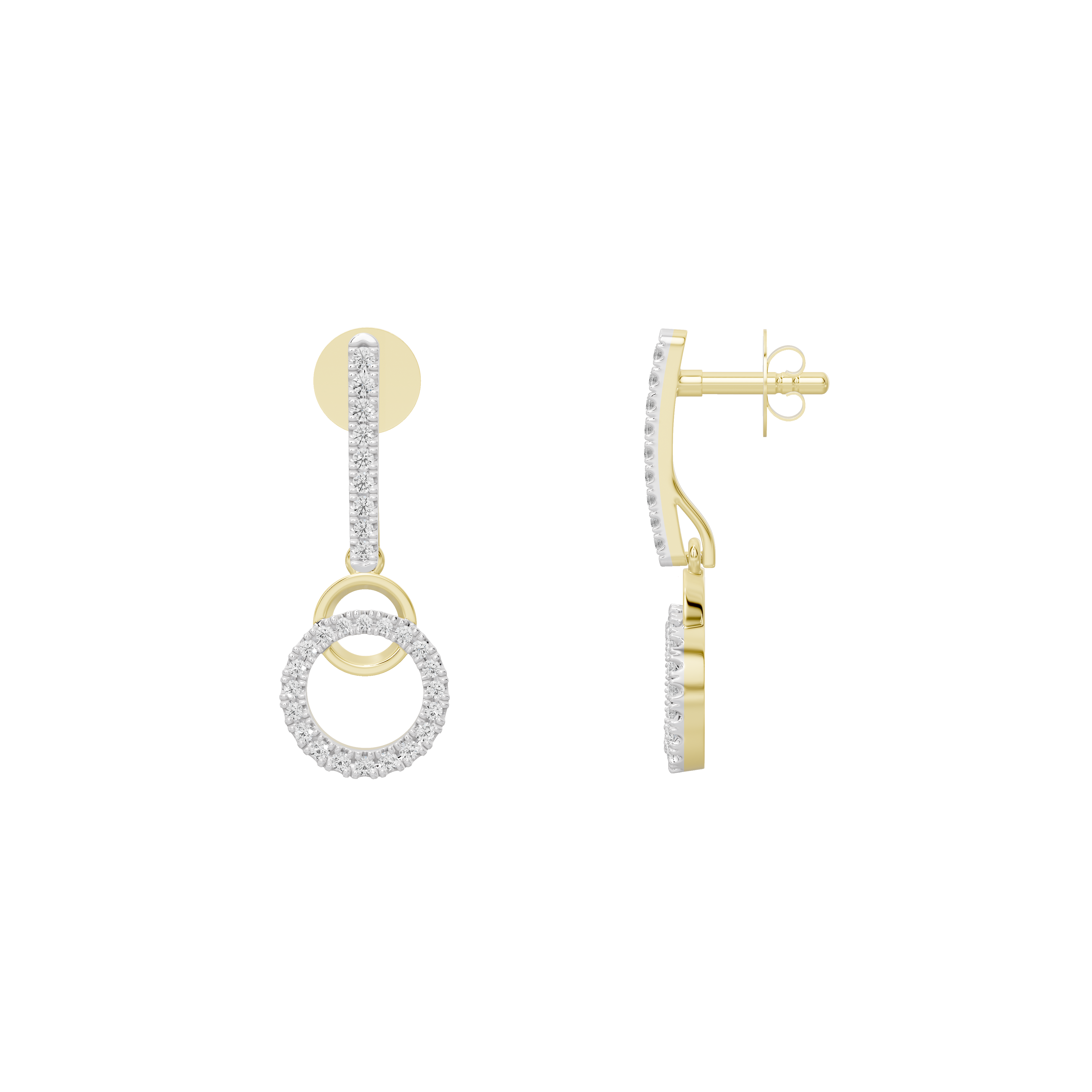 Etta Layered Lab Diamond Earrings