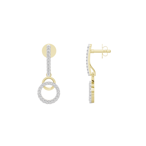 Etta Layered Lab Diamond Earrings