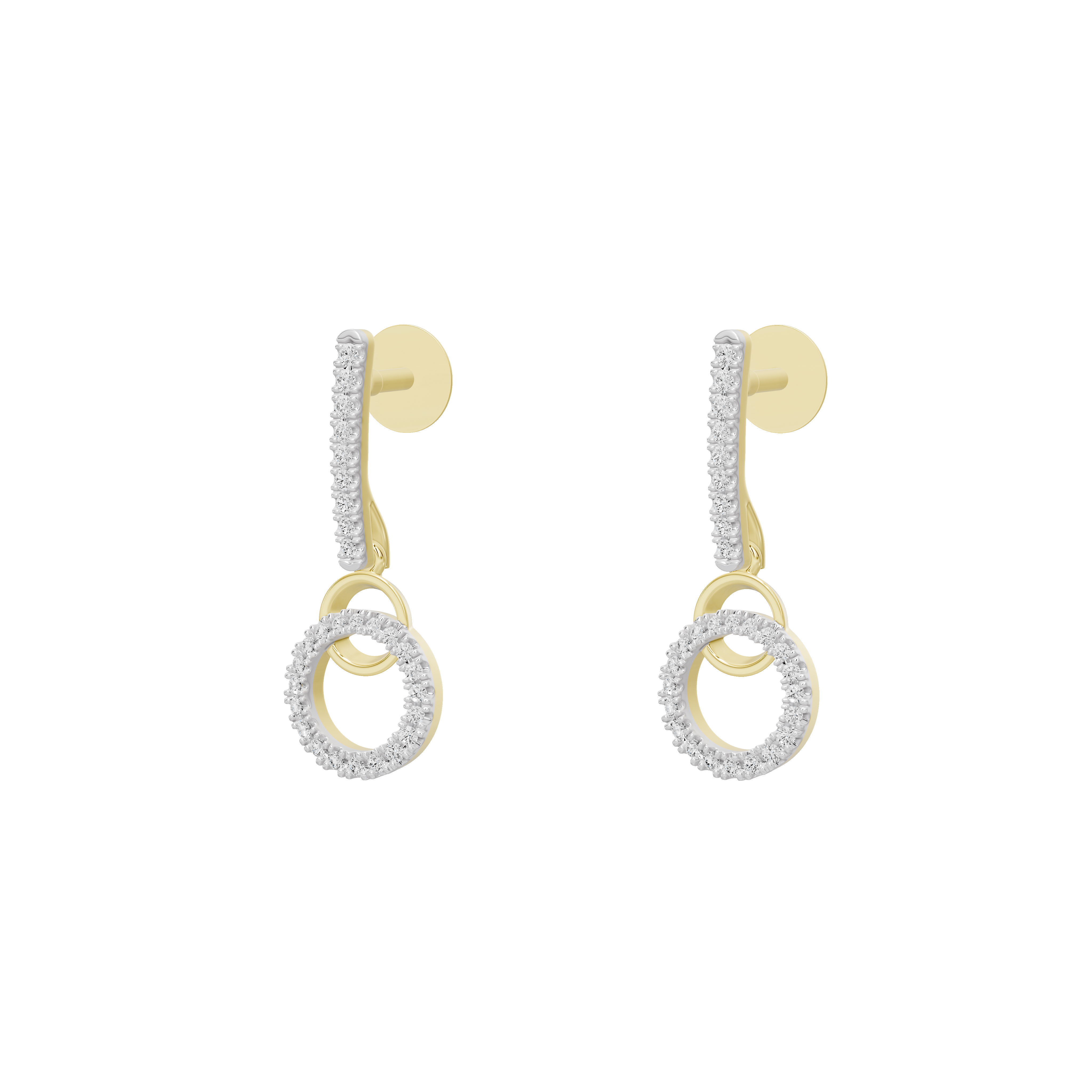 Etta Layered Lab Diamond Earrings