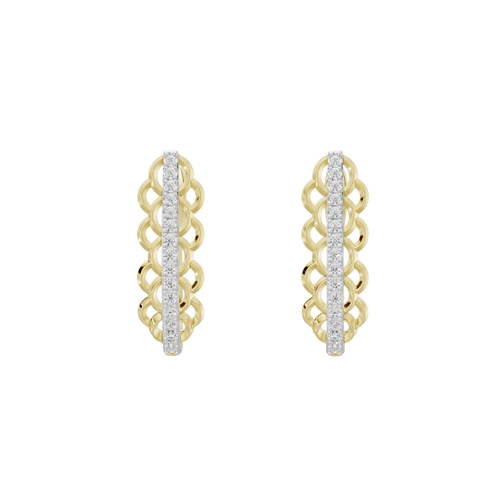 Dove Asymmetric Lab Diamond Earrings