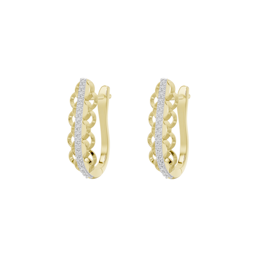 Dove Asymmetric Lab Diamond Earrings