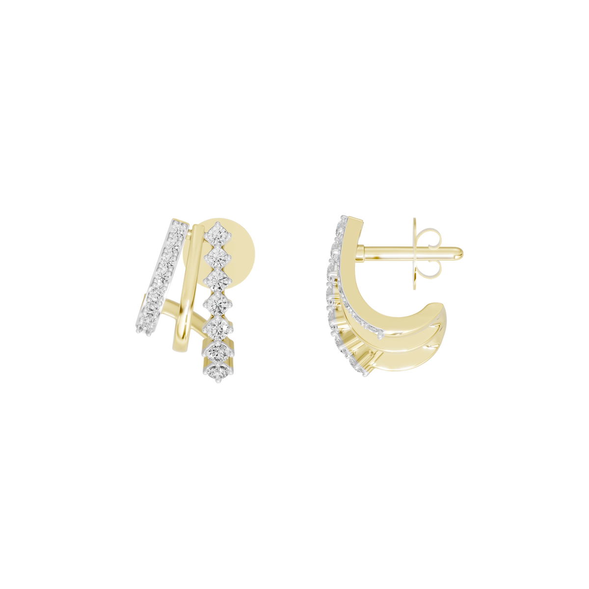 Soleil Refined Lab Diamond Earrings