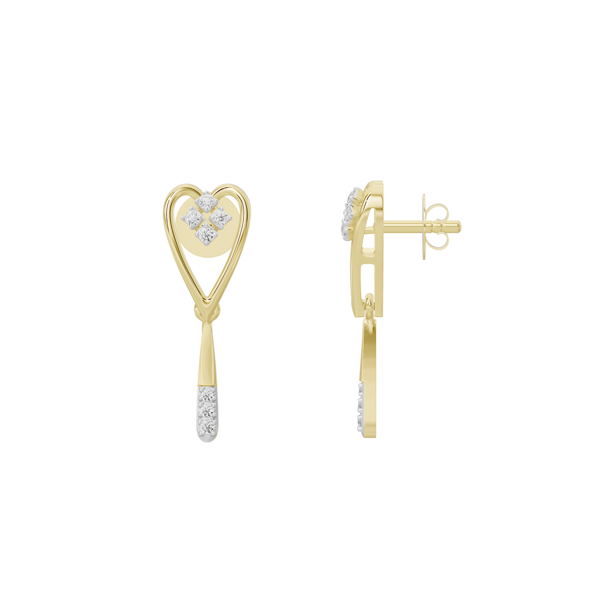 Elio Sleek Lab Diamond Earrings
