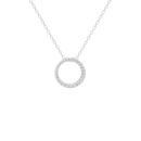 Orbit Circle- Lab Diamond Pendant