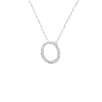 Orbit Circle- Lab Diamond Pendant