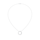 Orbit Circle- Lab Diamond Pendant