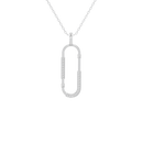 Relay Vertical- Lab Diamond Pendant