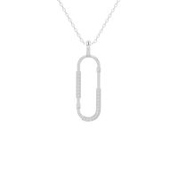 Relay Vertical- Lab Diamond Pendant