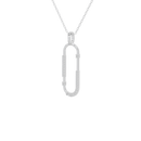 Relay Vertical- Lab Diamond Pendant