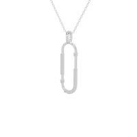 Relay Vertical- Lab Diamond Pendant