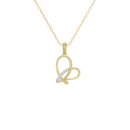 Heart Knot- Lab Diamond Pendant