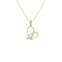 Heart Knot- Lab Diamond Pendant