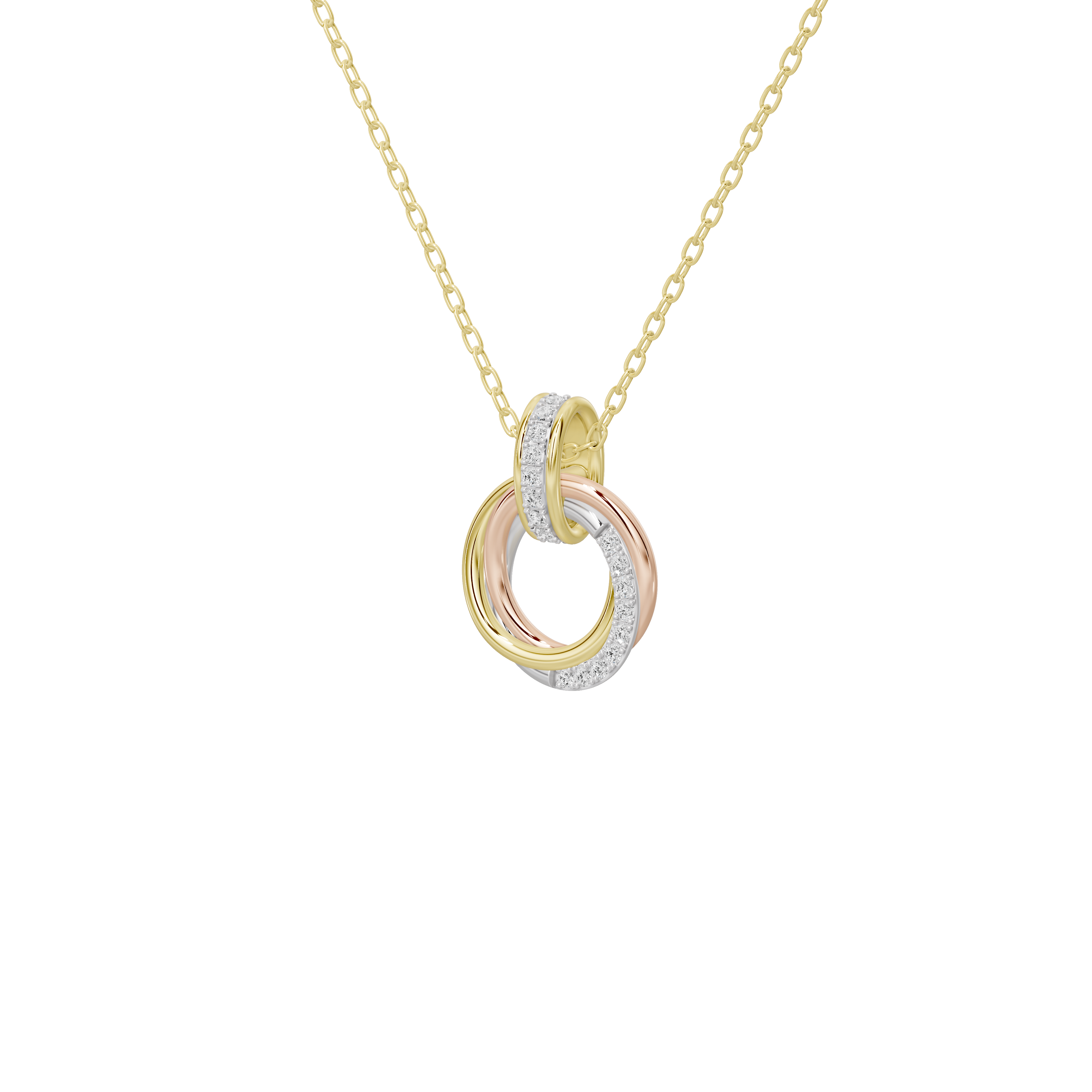 Trio Ronde- Lab Diamond Pendant