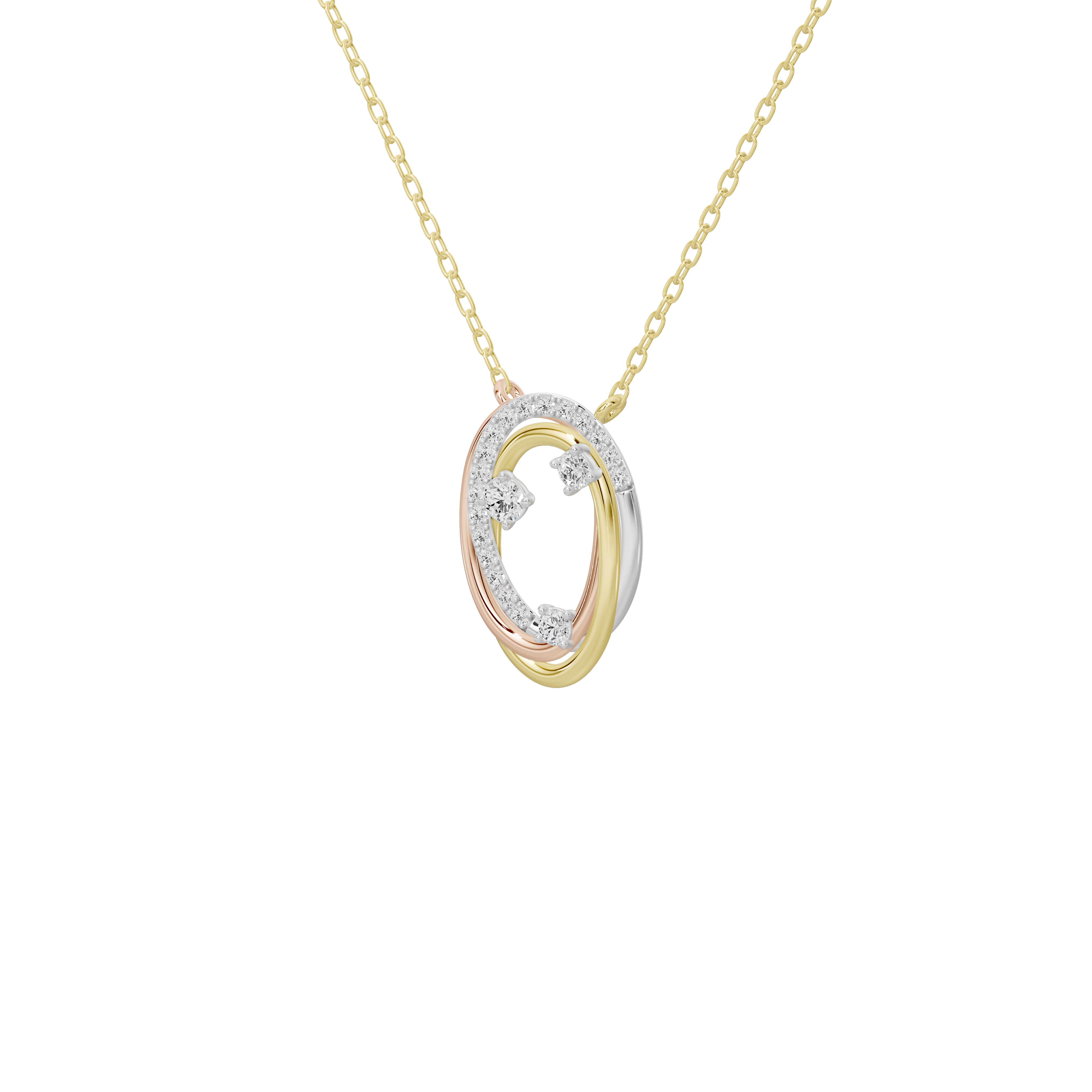 Trio Ovalé- Lab Diamond Pendant
