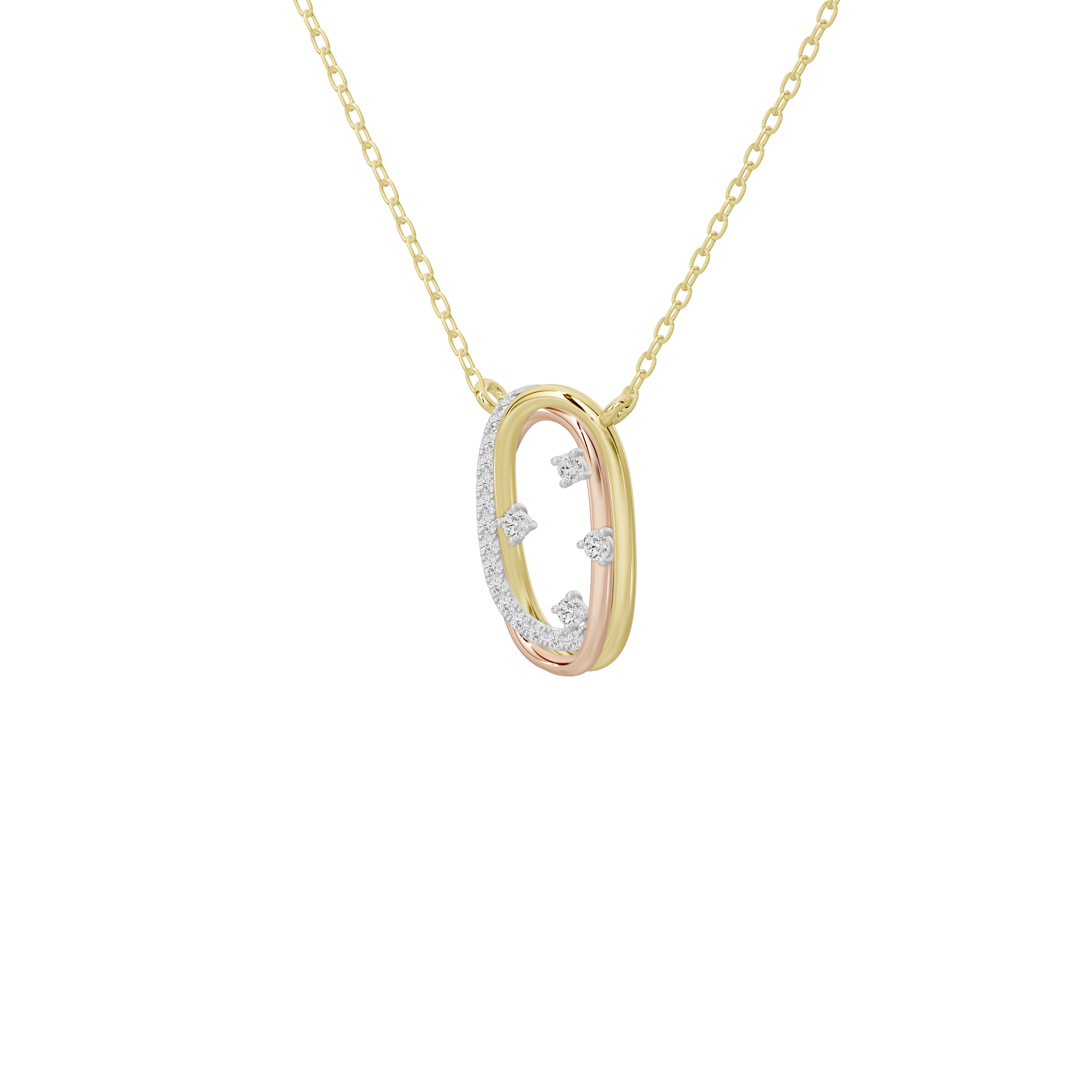 Trio Élongé- Lab Diamond Pendant