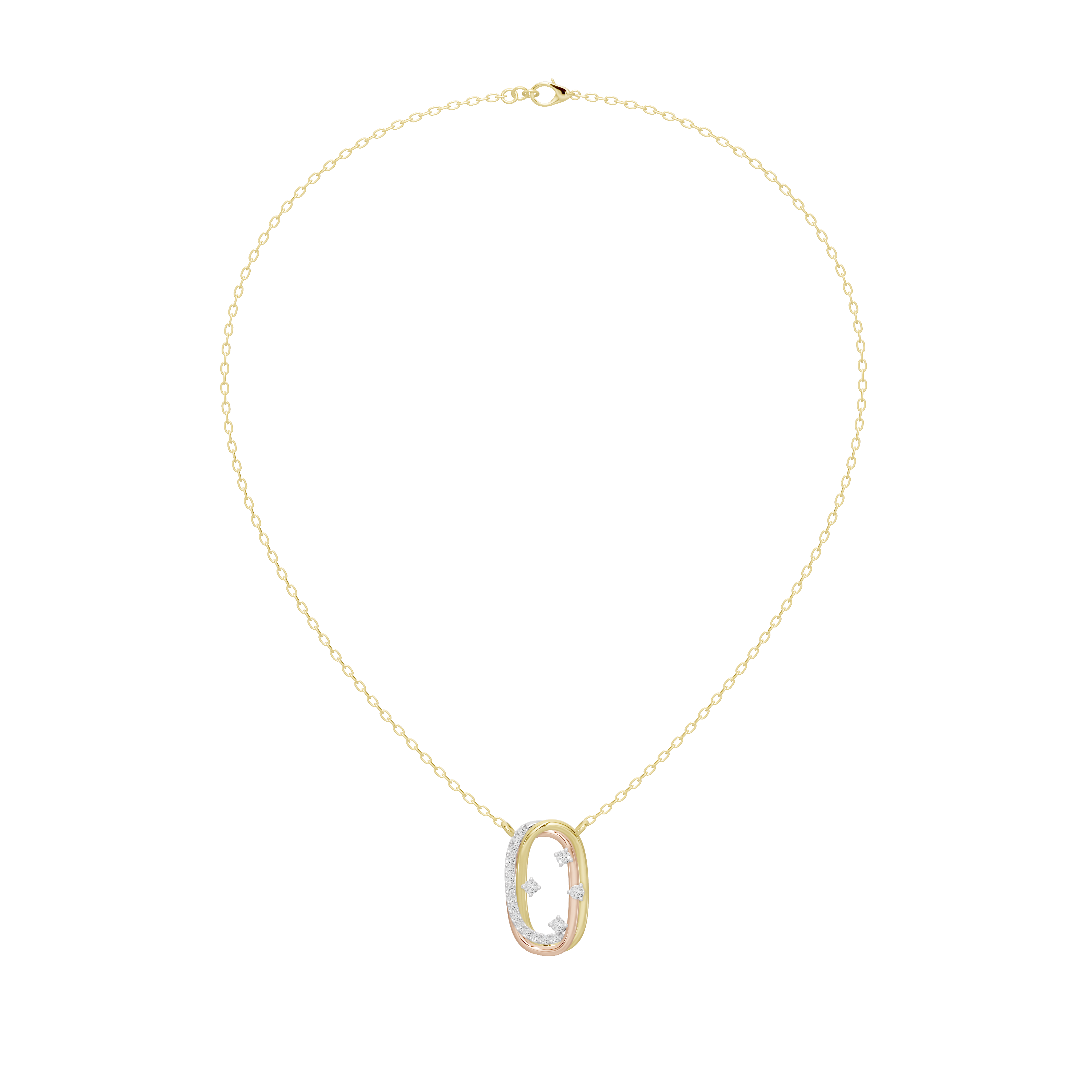 Trio Élongé- Lab Diamond Pendant