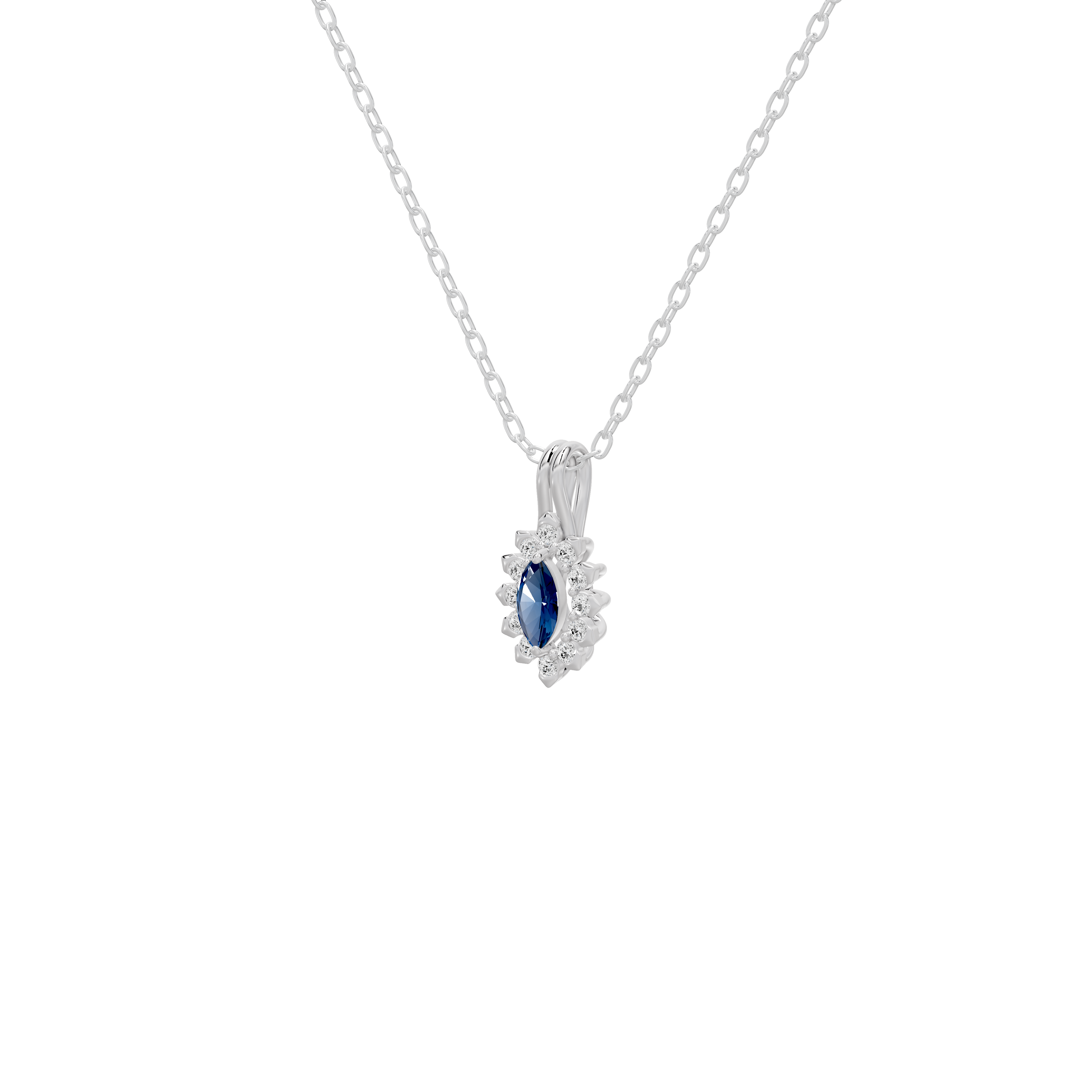 Midnight Serene- Lab Diamond Pendant