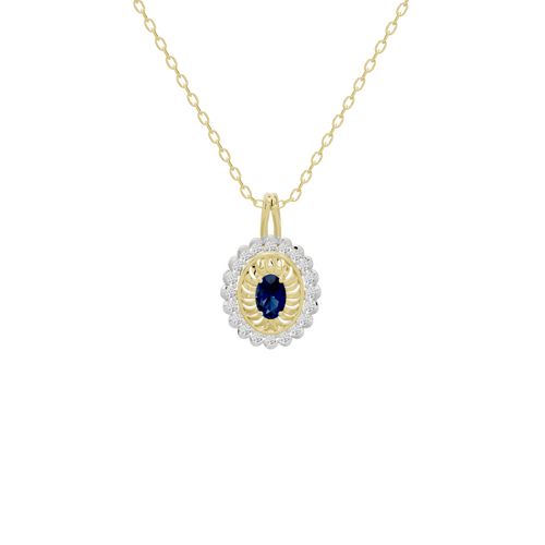 Royal Emblem- Lab Diamond Pendant