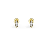 Lattice Marquise Studs