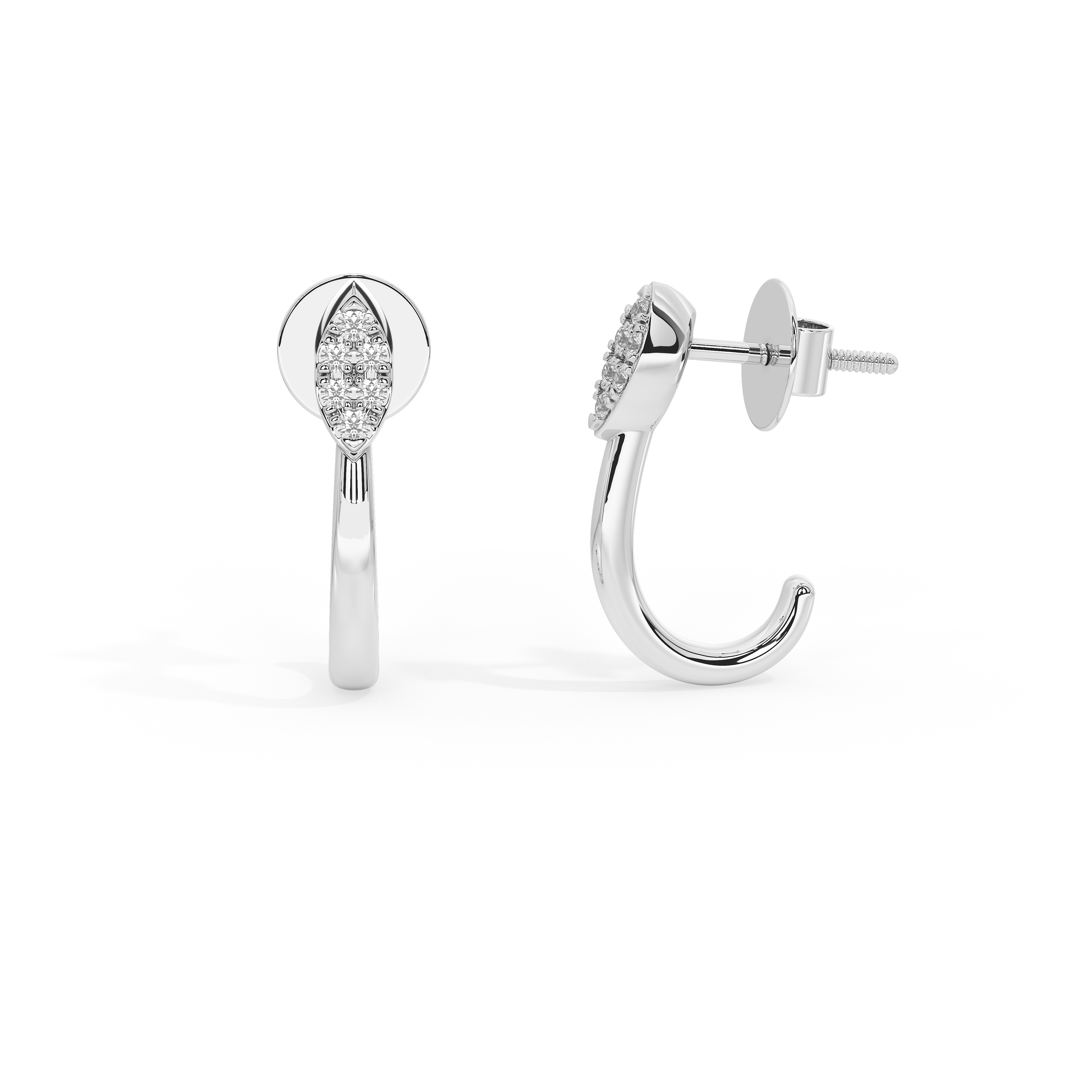 Lattice Marquise Earring