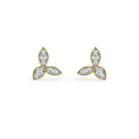 Trillium Gold earrings