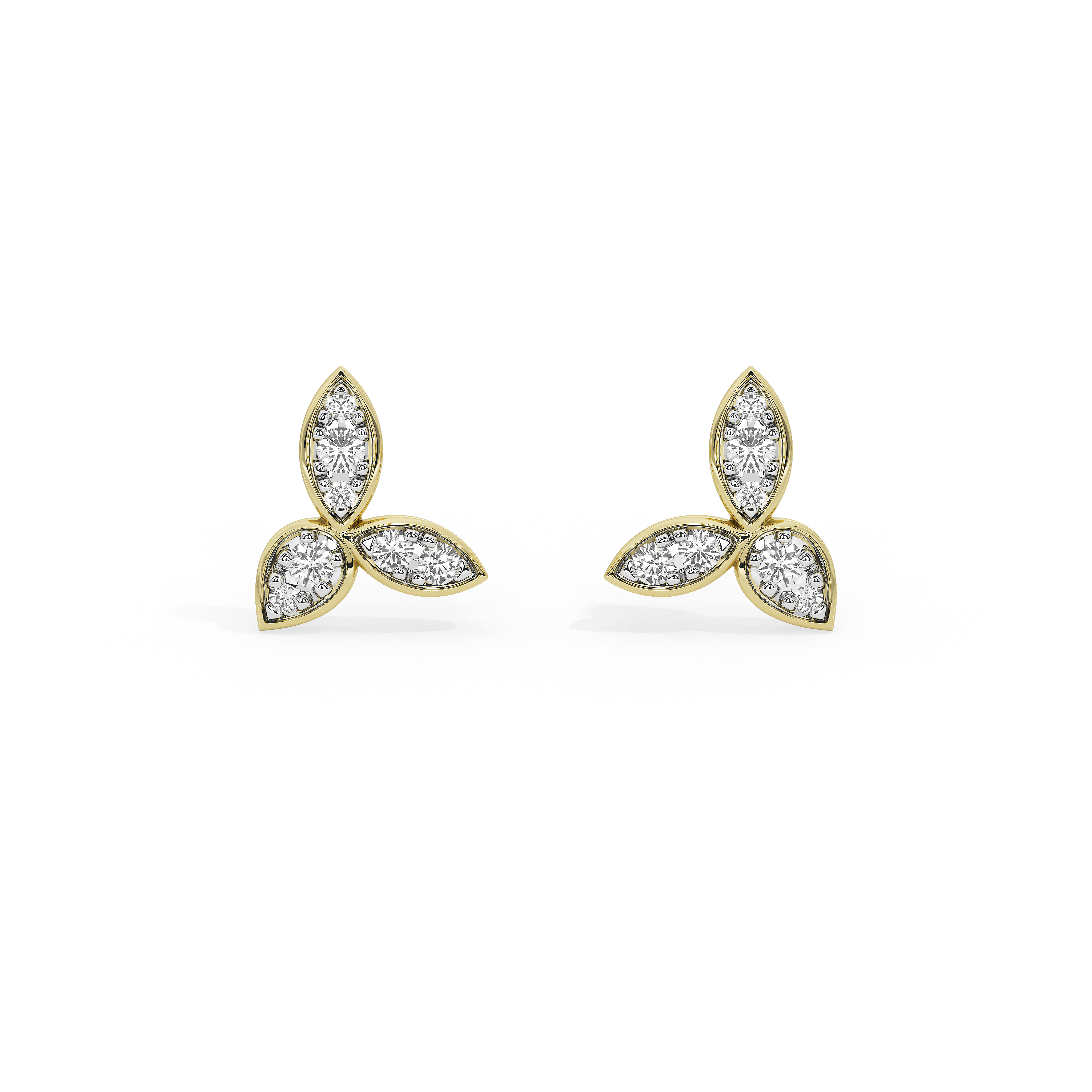 Trillium Gold earrings